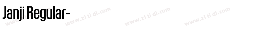 Janji Regular字体转换